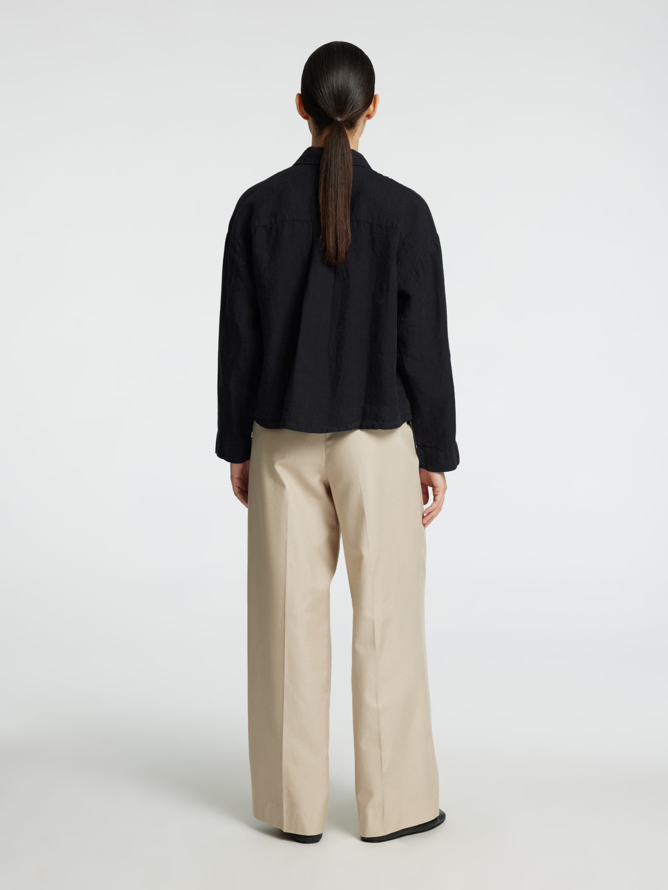 Linnie Ls Linen Shirt Noos - Black