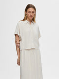 Viva SS Cropped Sun Shirt Noos - Sandshell