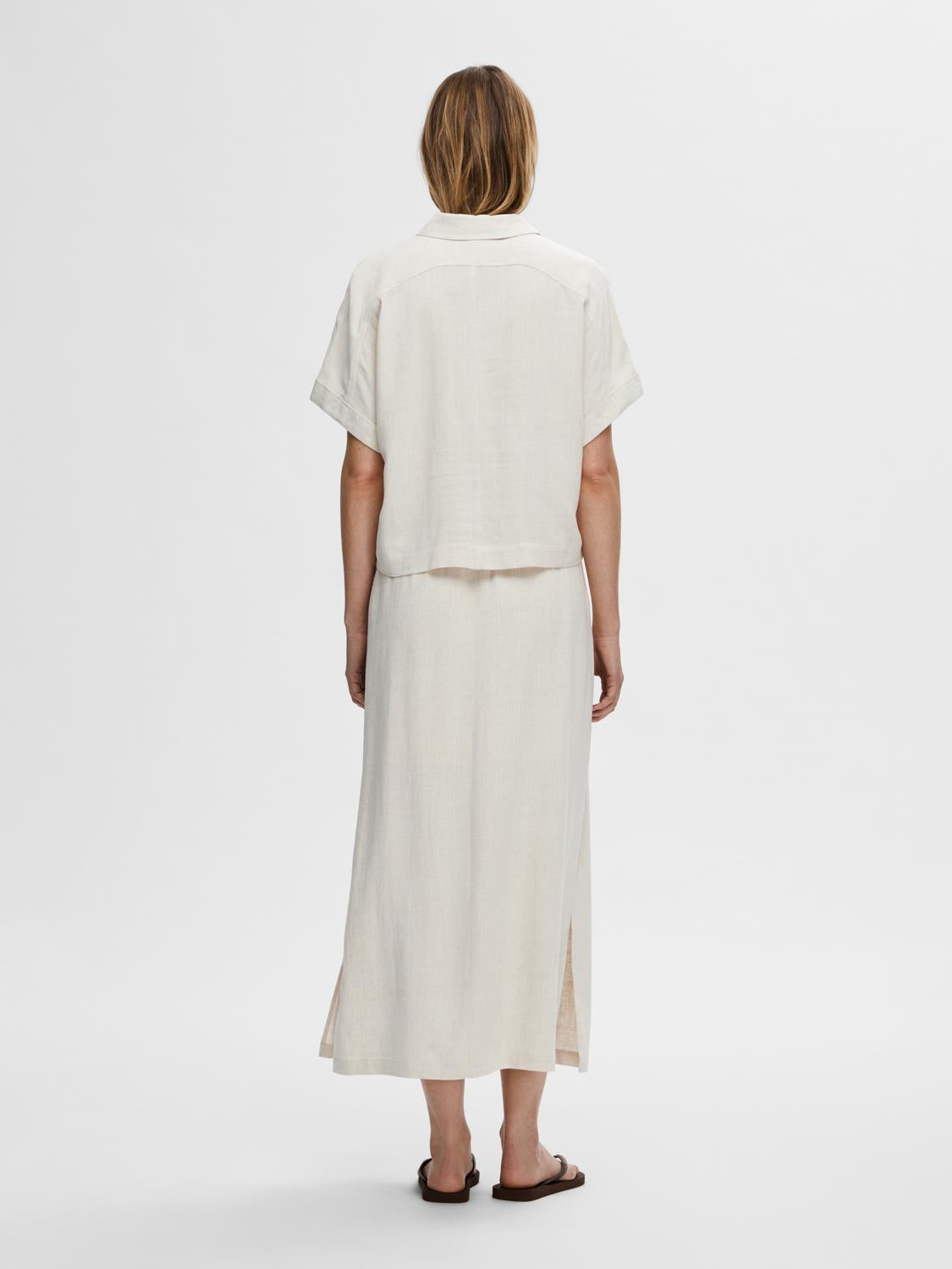 Viva SS Cropped Sun Shirt Noos - Sandshell