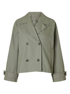 Cilo Short Trenchcoat - Vetiver