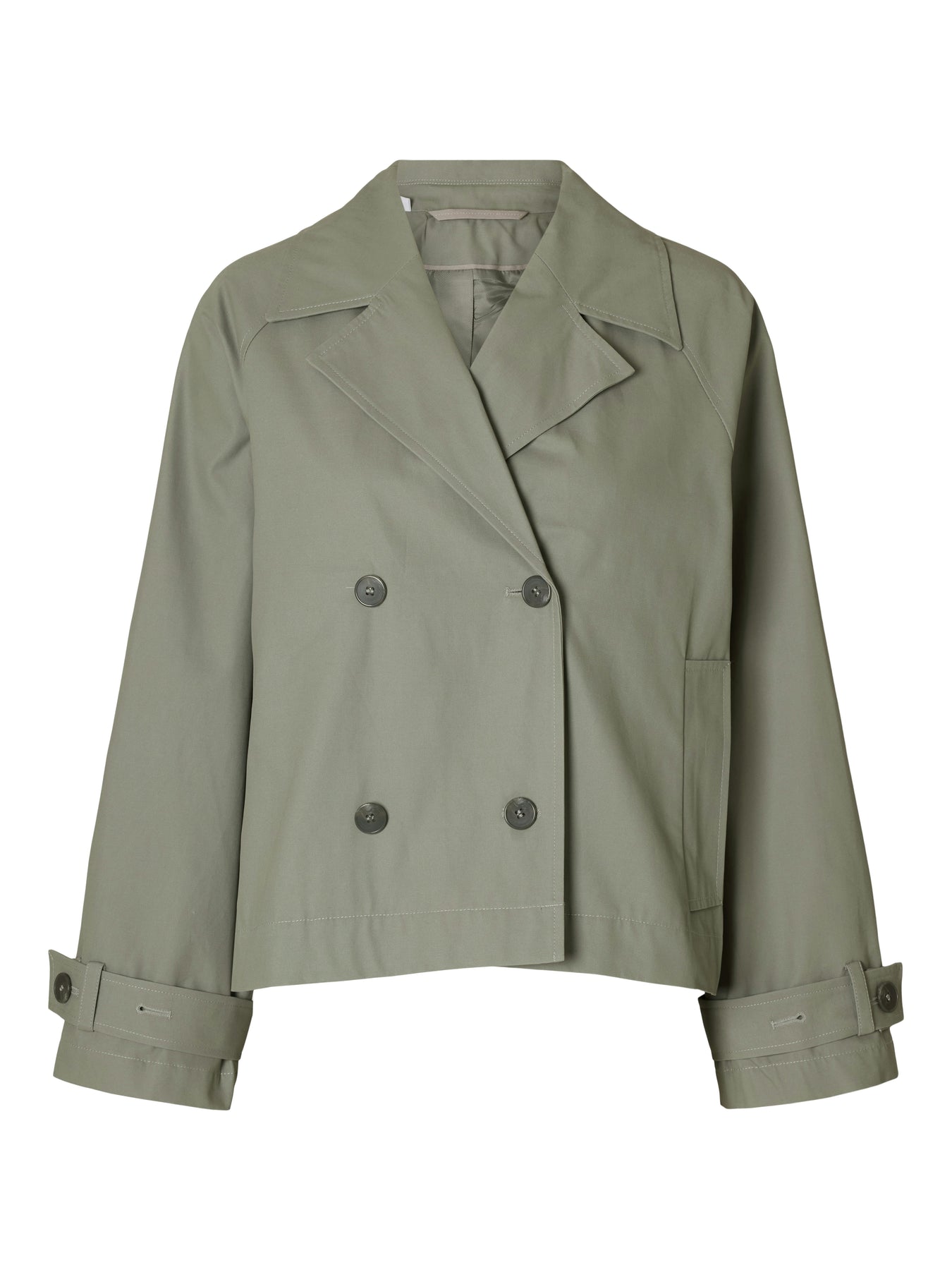 Cilo Short Trenchcoat - Vetiver