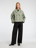 Cilo Short Trenchcoat - Vetiver