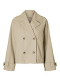 Cilo Short Trenchcoat - Island Fossil