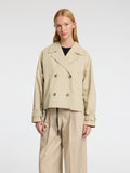 Cilo Short Trenchcoat - Island Fossil