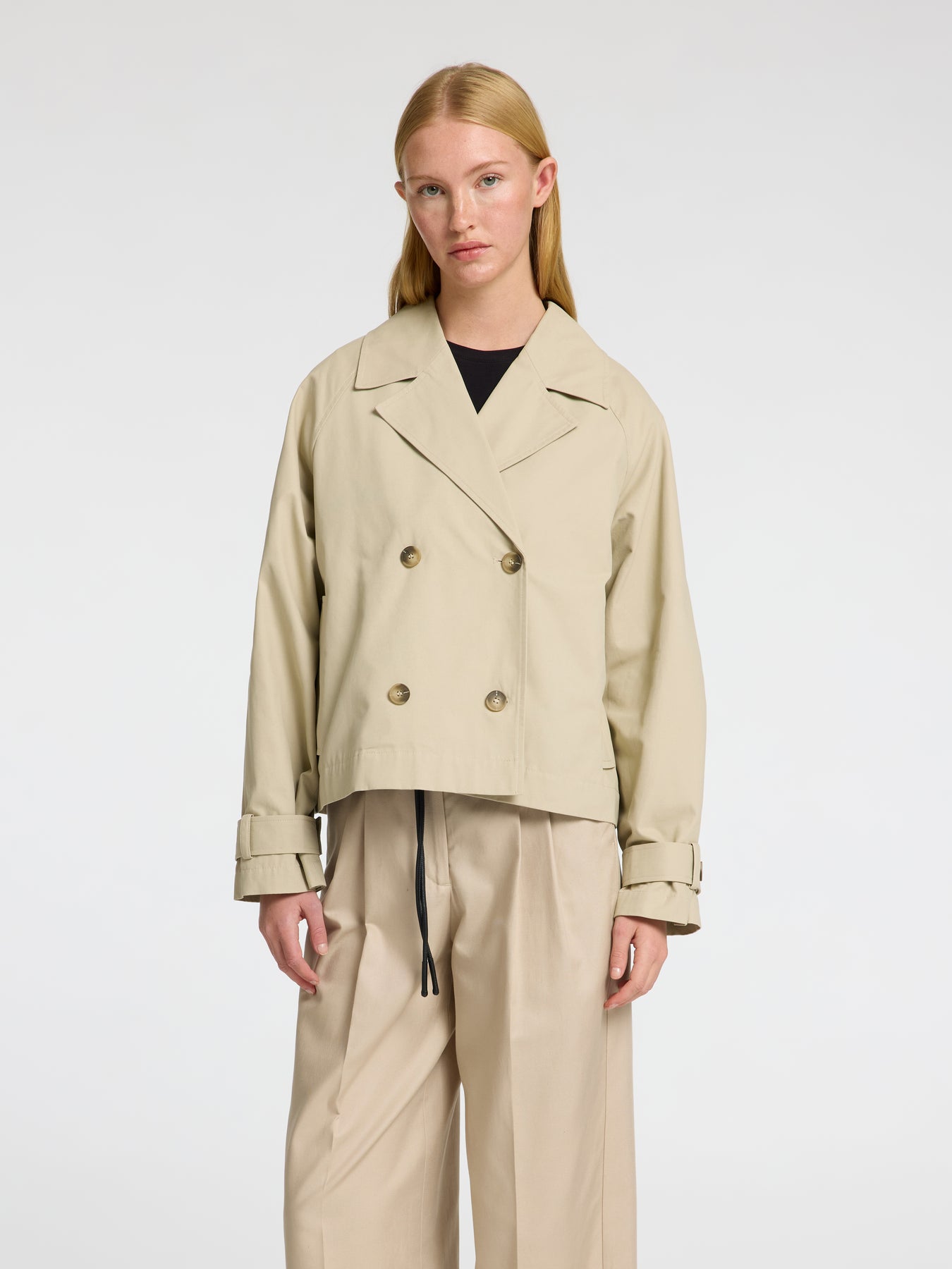 Cilo Short Trenchcoat - Island Fossil