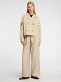 Cilo Short Trenchcoat - Island Fossil
