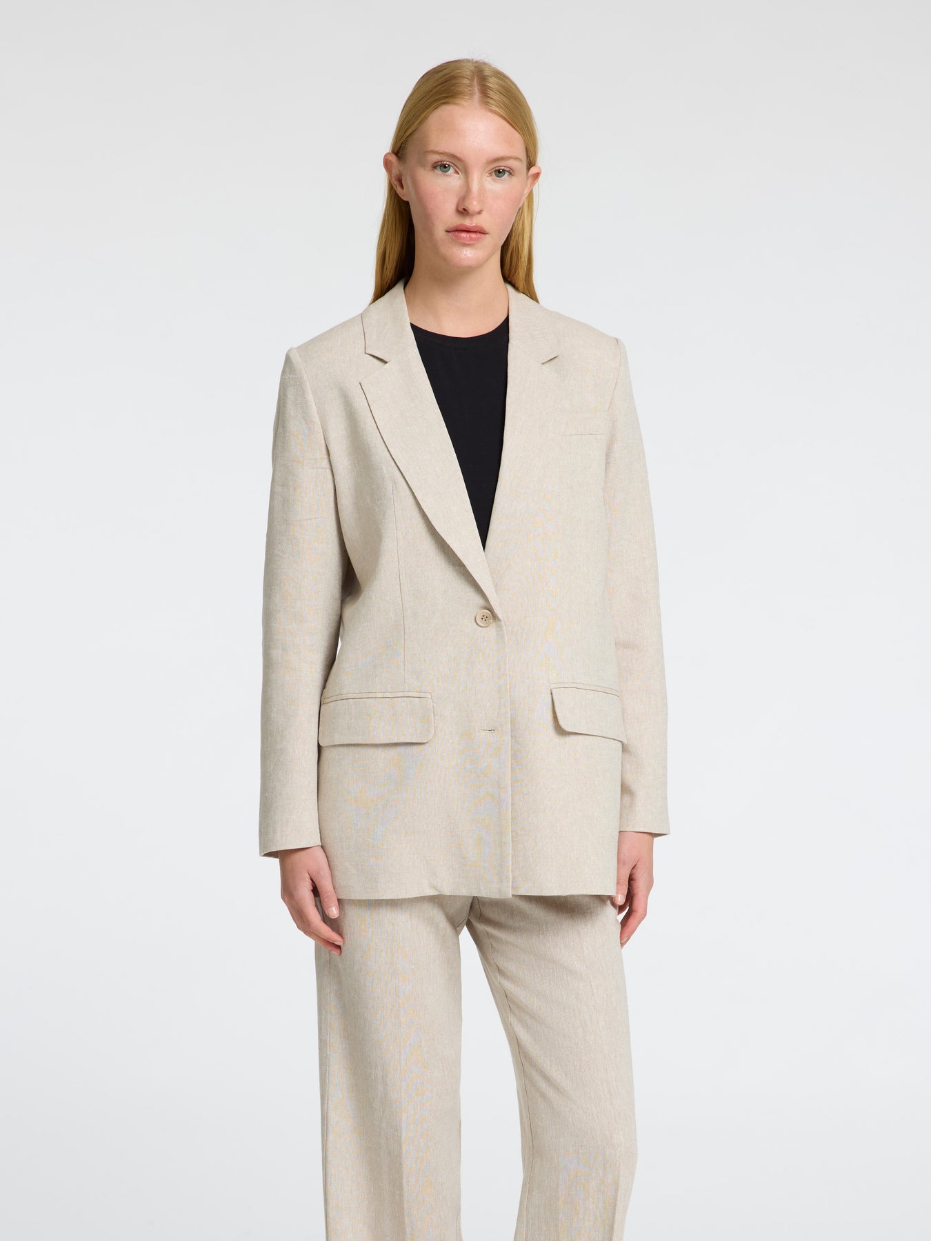 Tania-Rita Ls Relaxed Blazer - Nomad Melange