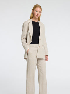 Tania-Rita Ls Relaxed Blazer - Nomad Melange