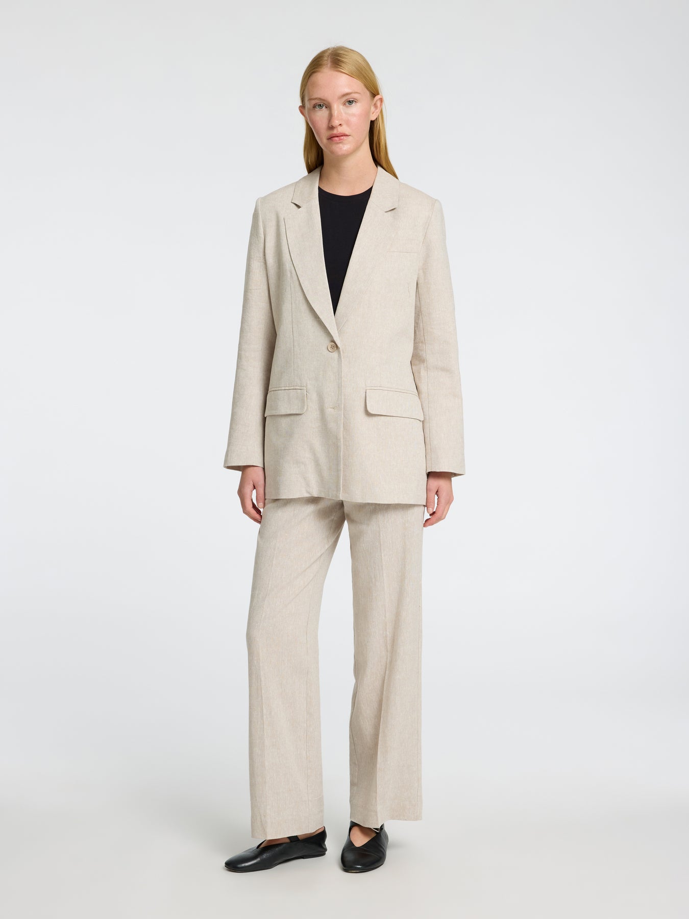 Tania-Rita Ls Relaxed Blazer - Nomad Melange