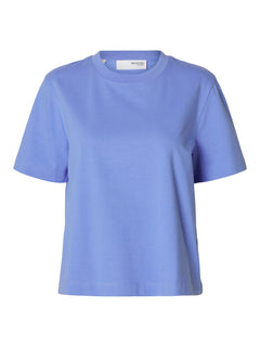 Essential SS Boxy Tee - Cornflower Blue