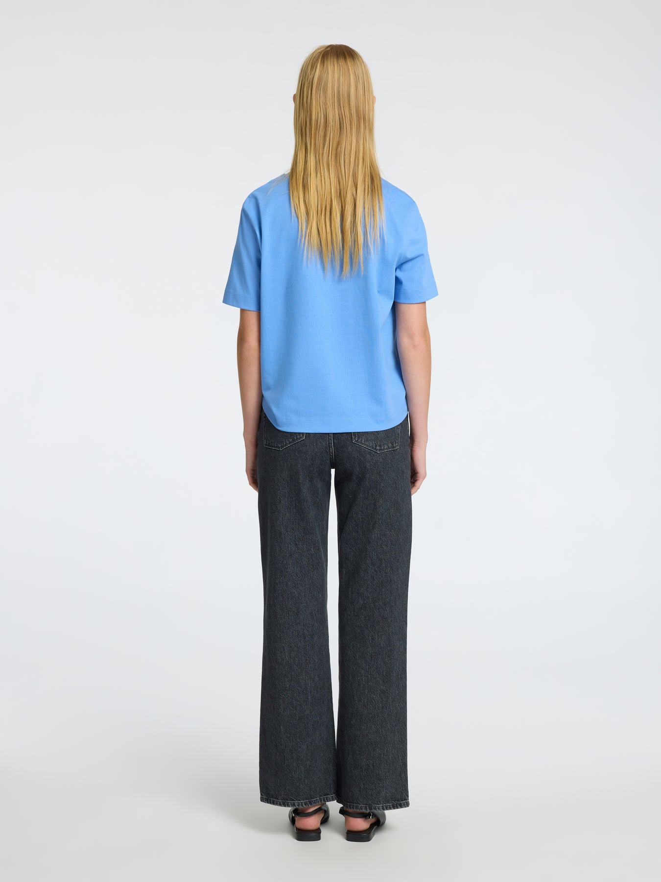 Essential Ss Boxy Tee - Cornflower Blue