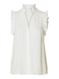 Viva SL Ruffle Top - Snow White