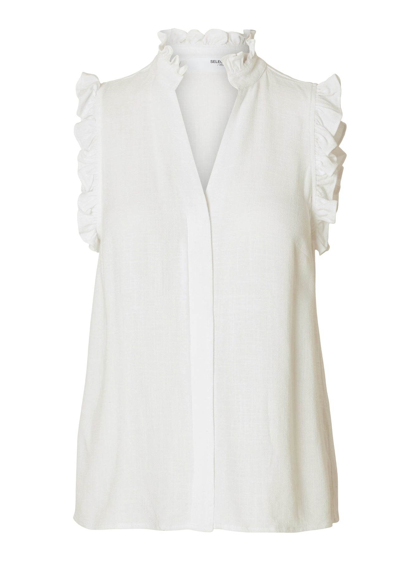 Viva SL Ruffle Top - Snow White