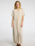 Selected Femme Viva-Damina SS Ankle Dress - Sandshell