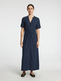 Viva-Damina Ss Ankle Dress Noos - Dark Sapphire