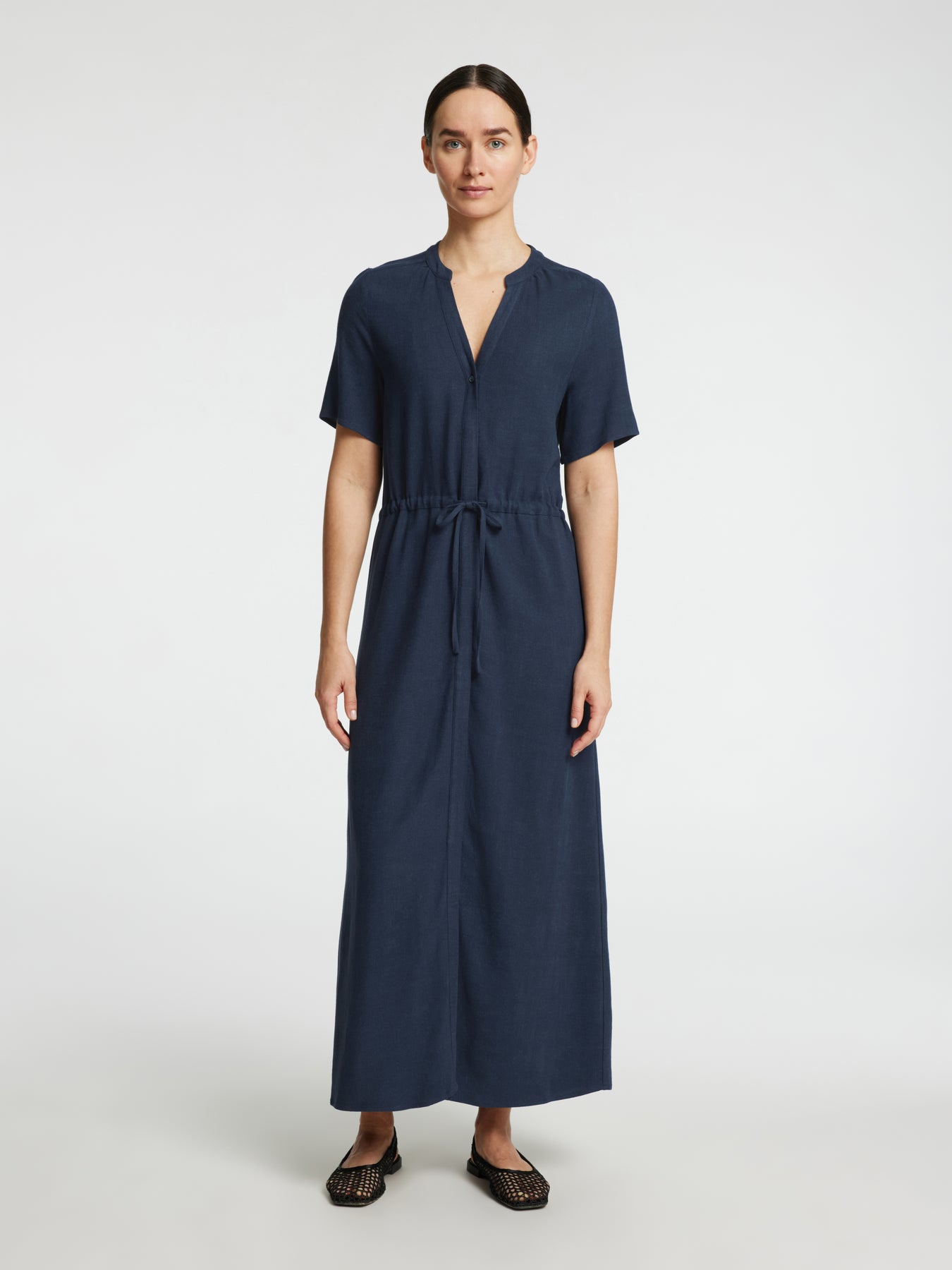 Viva-Damina Ss Ankle Dress Noos - Dark Sapphire