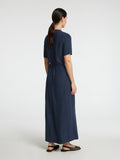 Viva-Damina Ss Ankle Dress Noos - Dark Sapphire