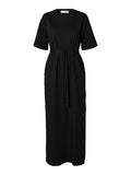 Essential Ss Pocket Ankle Dress Noos - Svart