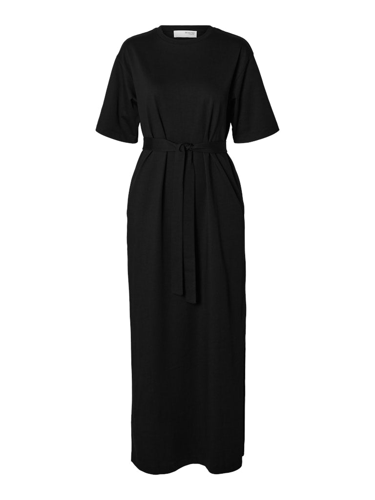 Essential Ss Pocket Ankle Dress Noos - Svart