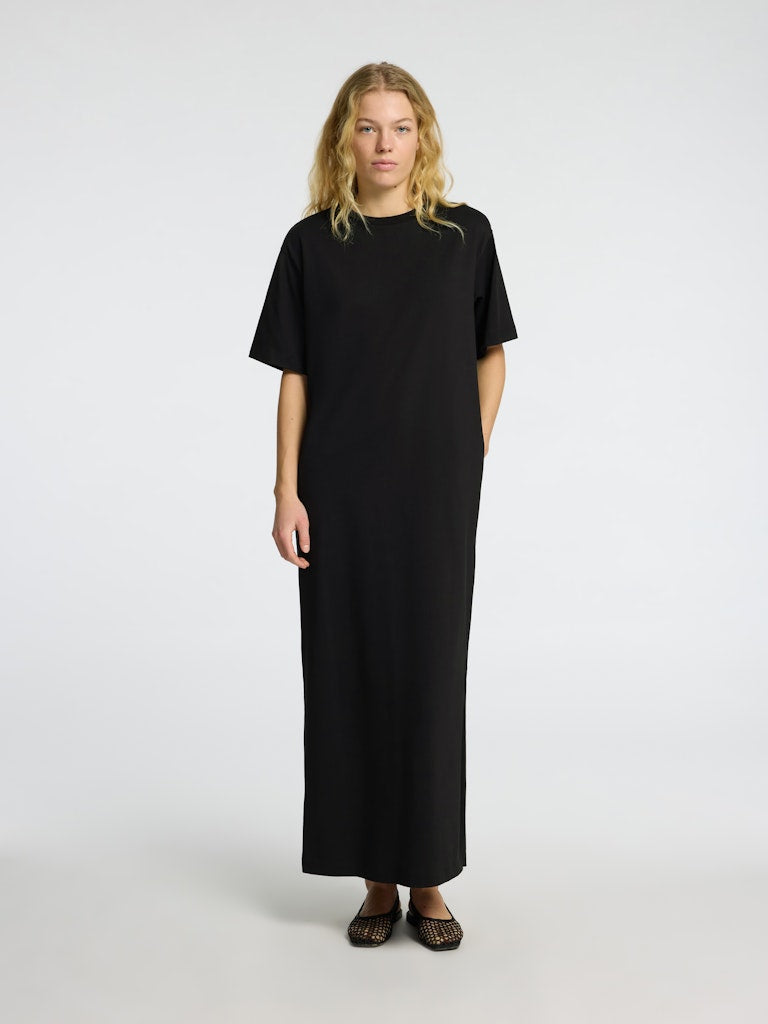 Essential Ss Pocket Ankle Dress Noos - Svart
