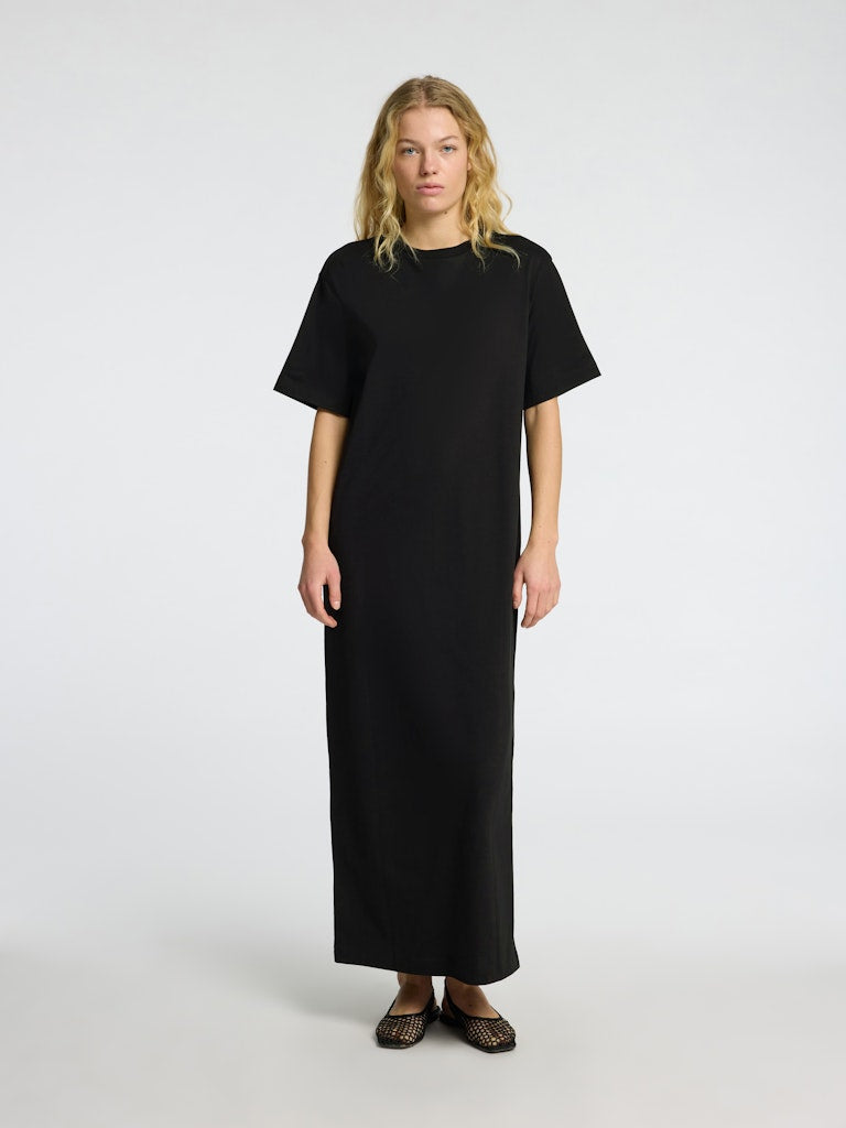 Essential Ss Pocket Ankle Dress Noos - Svart