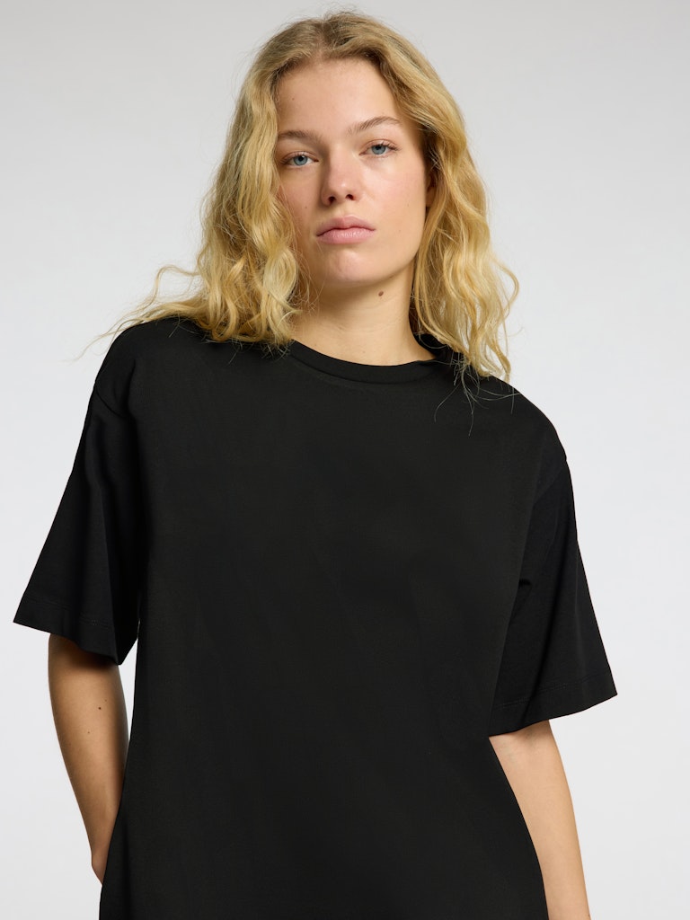 Essential Ss Pocket Ankle Dress Noos - Svart
