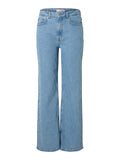 Alice HW Wide Long Jeans - Ljusblå Denim
