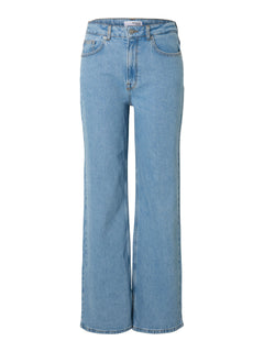 Alice Hw Wide Long Lig Blu Jeans - Light Blue Denim