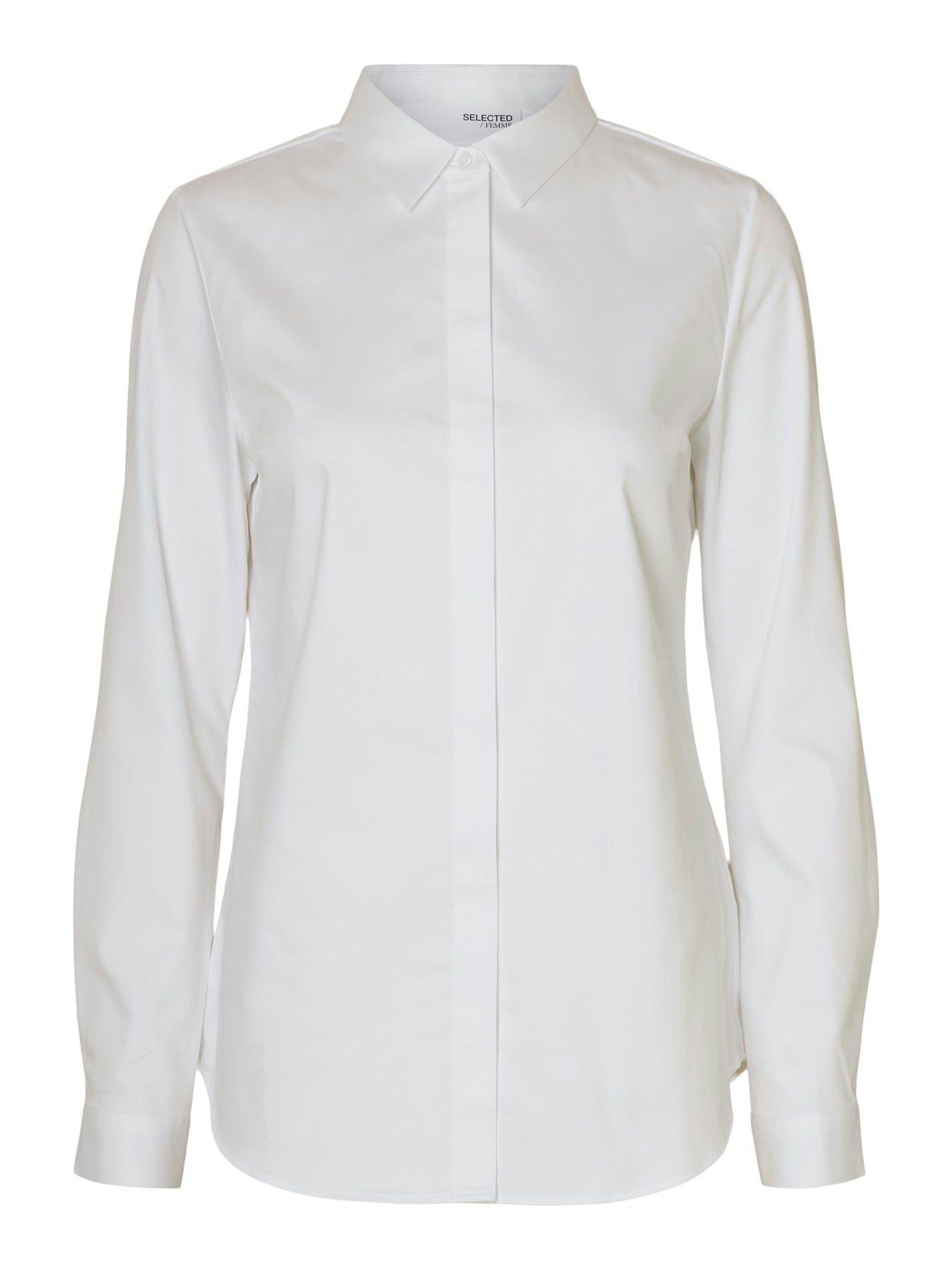 Romie Ls Fitted Shirt - Vit