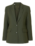 Selected Femme Rita Ls Classic Blazer - Deep Depths Melange