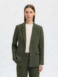 Selected Femme Rita Ls Classic Blazer - Deep Depths Melange