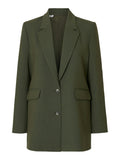 Rita Ls Relaxed Blazer - Deep Depths Melange