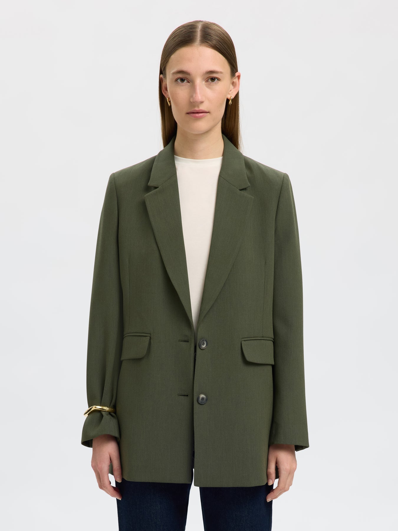 Rita Ls Relaxed Blazer - Deep Depths Melange