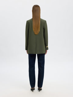 Rita Ls Relaxed Blazer - Deep Depths Melange