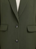 Rita Ls Relaxed Blazer - Deep Depths Melange