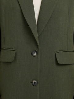 Rita Ls Relaxed Blazer - Deep Depths Melange