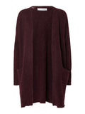 Selected Femme Lulu Lång Kofta - Fig Melange