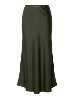 Lena Hw Midi Skirt - Deep Depths