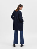 Lulu New Ls Lång Kofta - Dark Sapphire