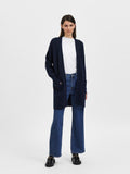 Lulu New Ls Lång Kofta - Dark Sapphire