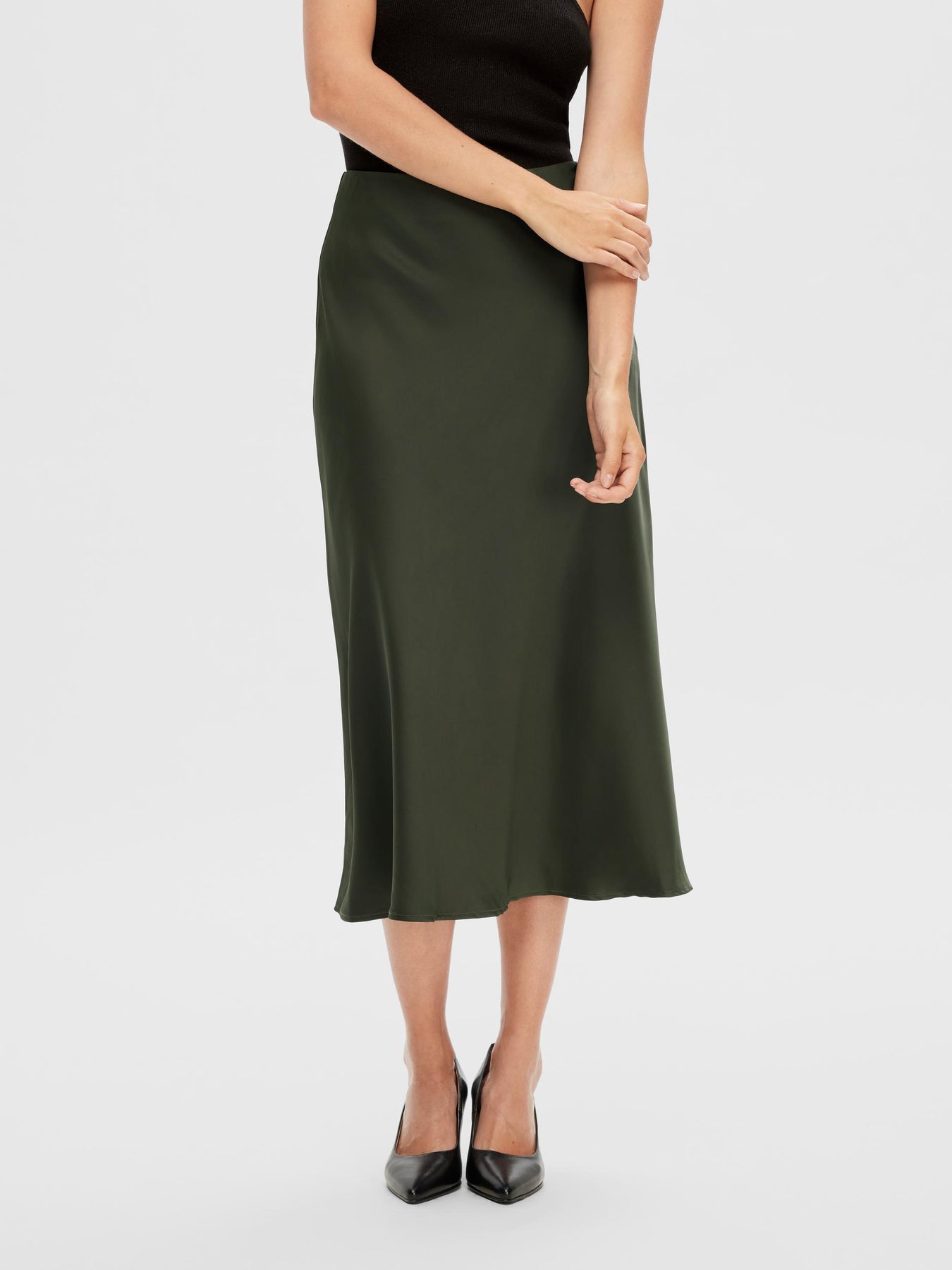 Lena HW Midi Skirt - Duffel Bag