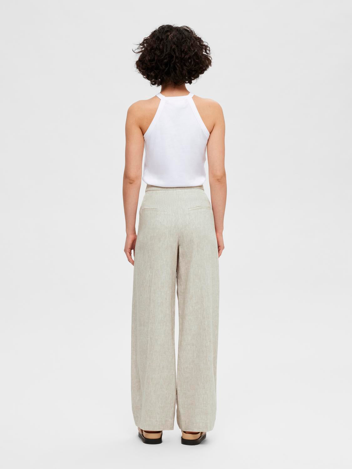 Tania-Eliana Hw Wide Pant - Nomad Melange