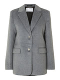 Sasja Wool Blazer - Light Grey Melange