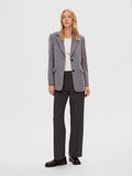 Sasja Wool Blazer - Light Grey Melange