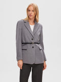 Sasja Wool Blazer - Light Grey Melange