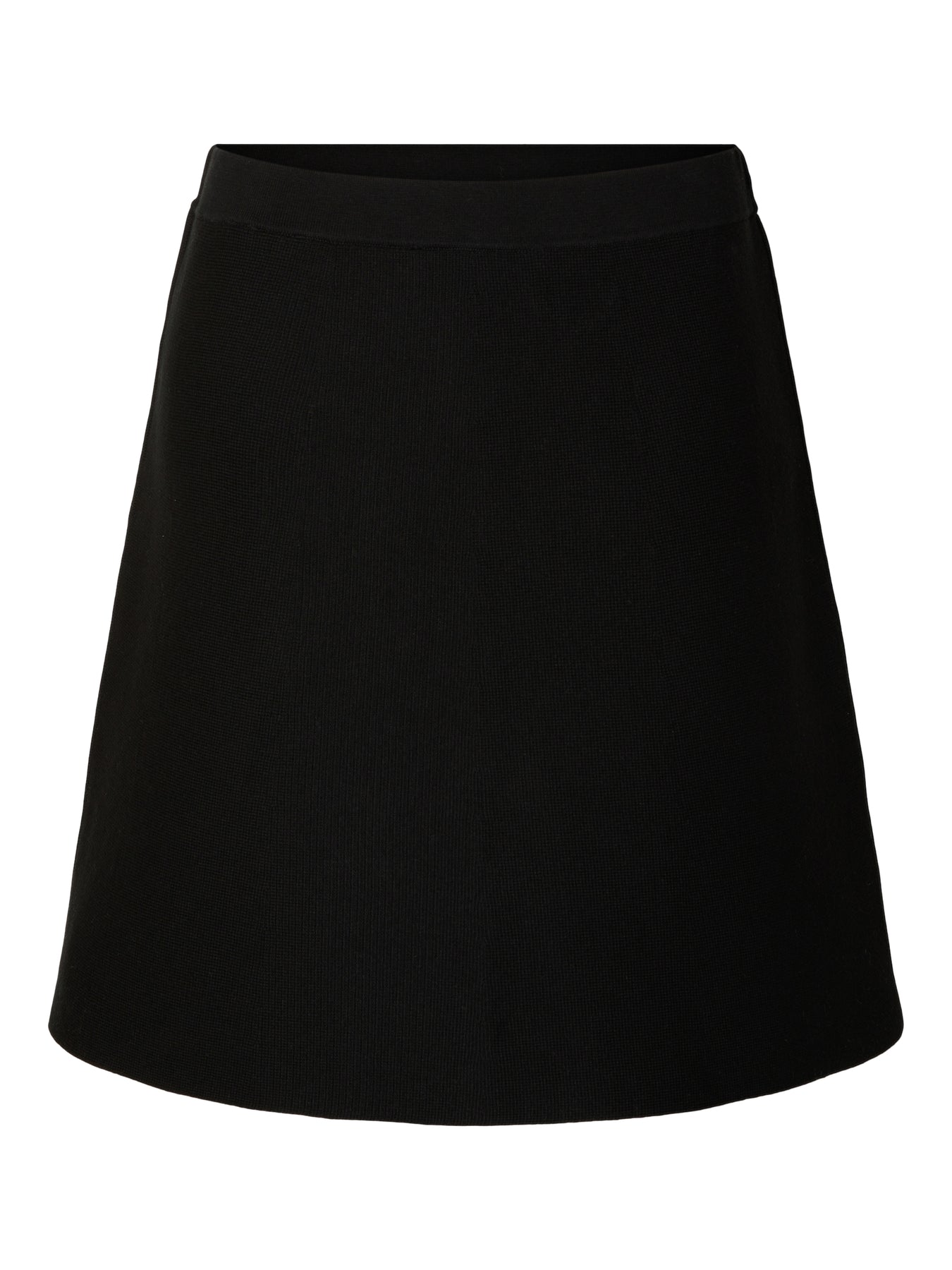 Liva HW Knit Kjol - Svart