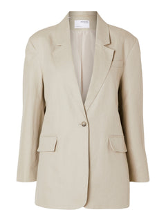 Sine Ls Fitted Blazer - Humus