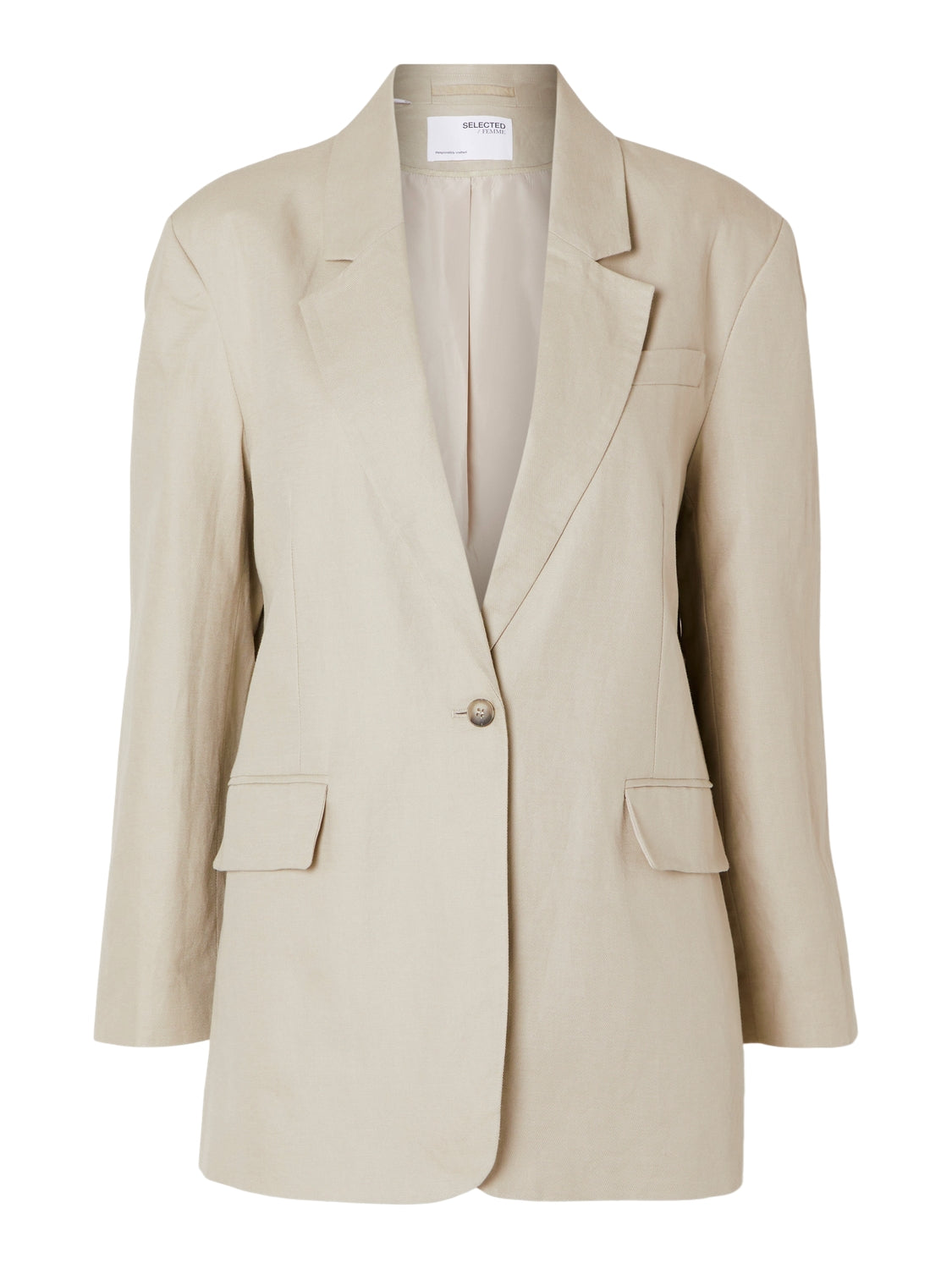 Sine Ls Fitted Blazer - Humus