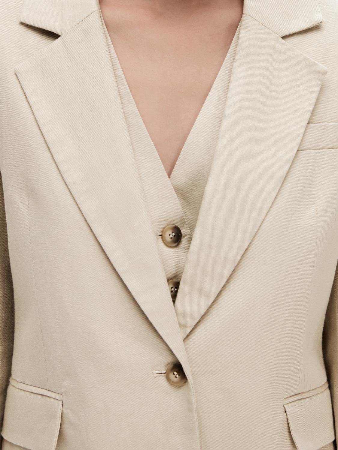 Sine Ls Fitted Blazer - Humus
