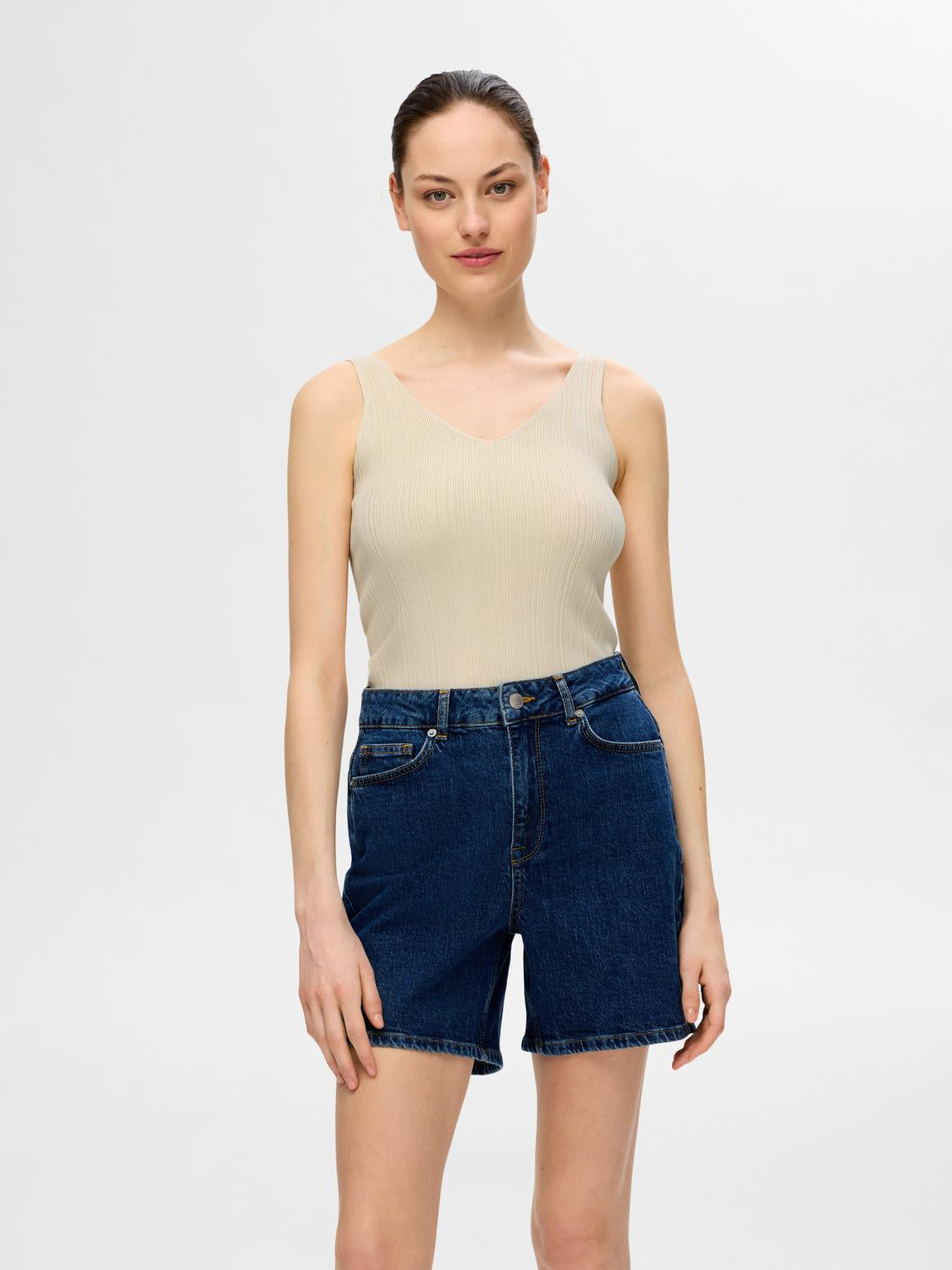 Trixie New Sl Knit Top - Birch